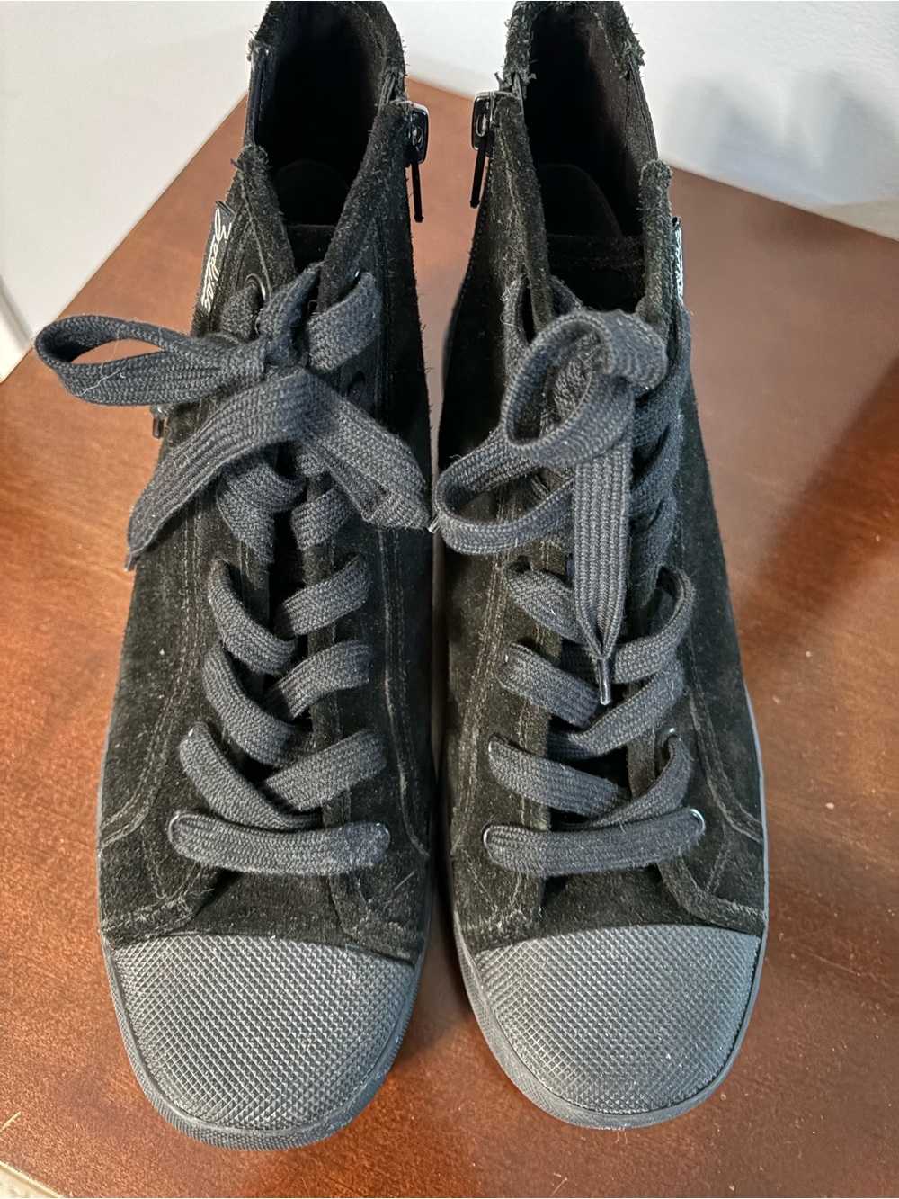 Zodiac Black Lace-Up Women's High-Top Boots